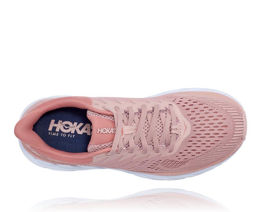 Hoka One One Womens Running Shoes - Clifton 7 - Pink - AQYG26087